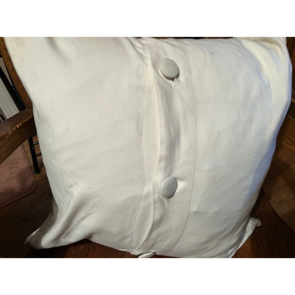 Pottery Barn Floral Crewel Throw Pillow 18